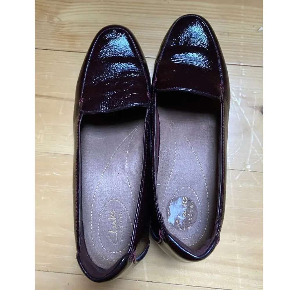 Clarks Loafers Maroon